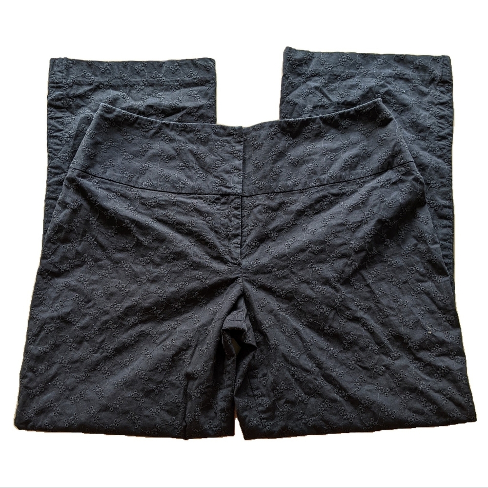 Barami vintage floral eyelet lace dress pants